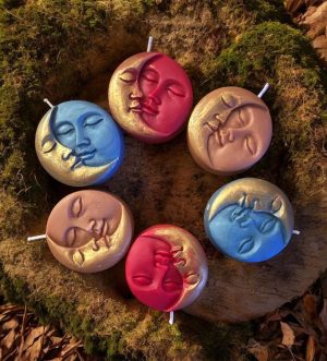Sun/Moon Beeswax Candles